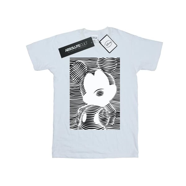 Disney Dam/Tjej Musse Pigg Linjer Bomull Boyfriend T-shirt