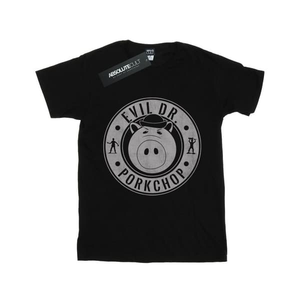 Disney Womens/Ladies Toy Story Evil Dr Pork Chop Logo Cotton Boyfriend T-Shirt