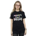 Miniatyrbild 2 av 3: Disney Dam/Tjej Musse Pigg Vänner Faded Nostalgia Bomull Boyfriend T-shirt