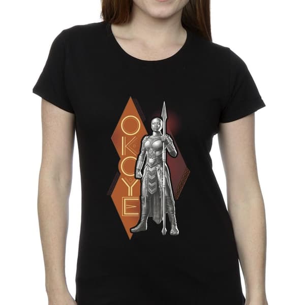 Marvel Womens/Ladies Wakanda Forever Okoye Stance Cotton T-Shirt