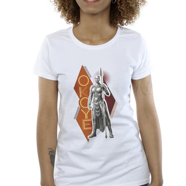 Marvel Womens/Ladies Wakanda Forever Okoye Stance Cotton T-Shirt