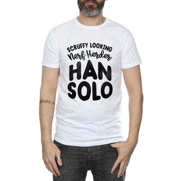 Star Wars Mens Han Solo Legends Tribute T-Shirt
