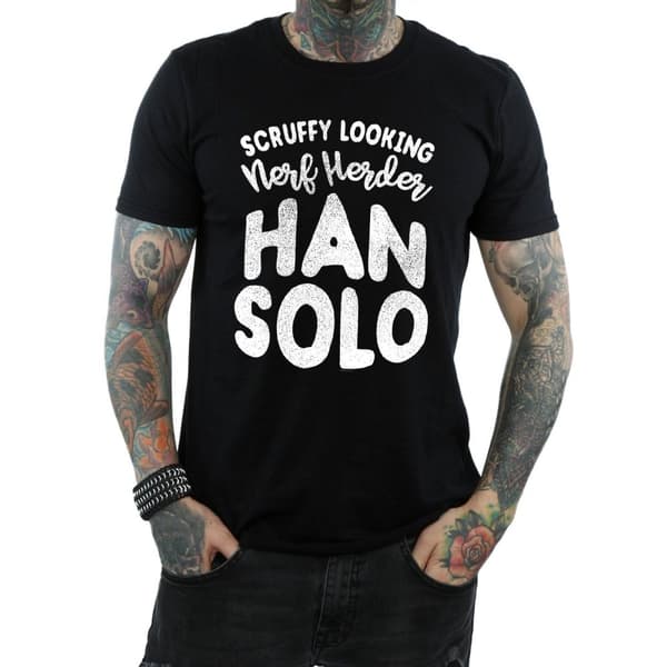 Star Wars Mens Han Solo Legends Tribute T-Shirt