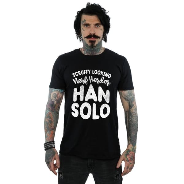 Star Wars Mens Han Solo Legends Tribute T-Shirt