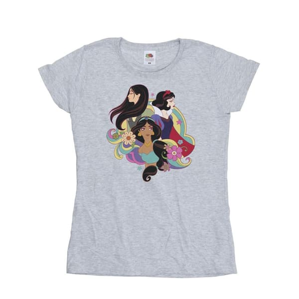 Disney Dam/Tjej Prinsessan Mulan Jasmine Snövit Bomulls-T-shirt
