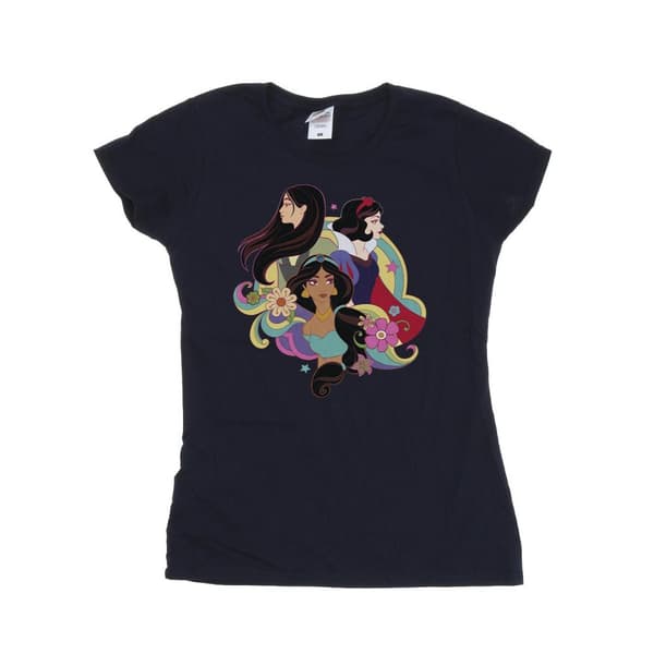 Disney Dam/Tjej Prinsessan Mulan Jasmine Snövit Bomulls-T-shirt
