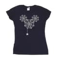 Miniatyrbild 1 av 4: Disney Dam/Tjej Musse Pigg - T-shirt i bomull med spindelvävshuvud