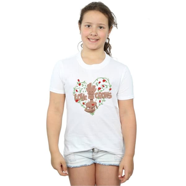 Marvel Girls Groot Love Grows Cotton T-Shirt