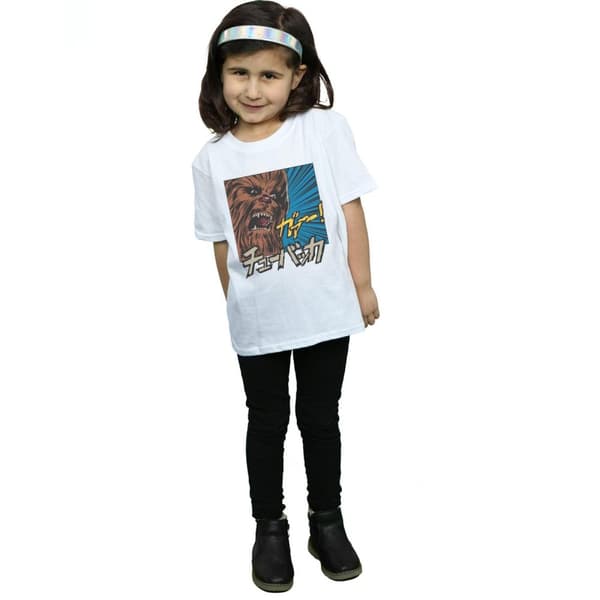 Star Wars Girls Chewbacca Roar Pop Art Cotton T-Shirt