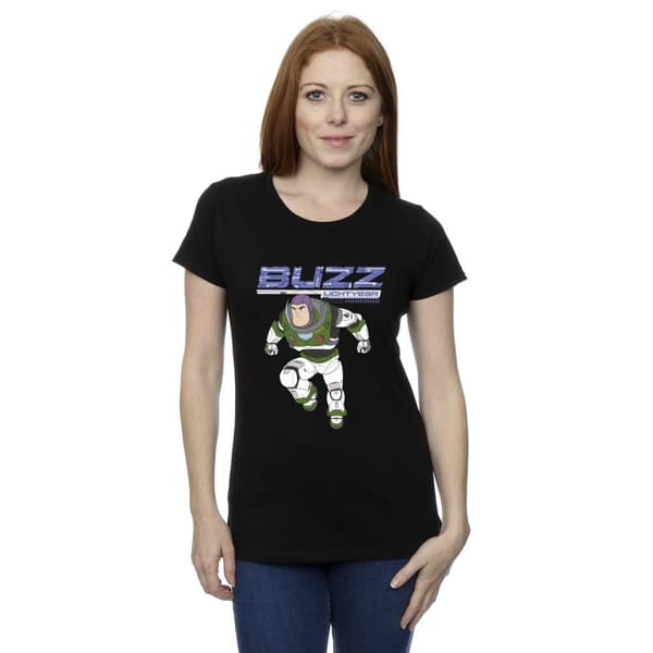 Disney Dam/Tjej Lightyear Buzz Jump To Action T-shirt i bomull