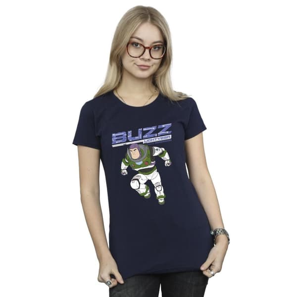 Disney Dam/Tjej Lightyear Buzz Jump To Action T-shirt i bomull