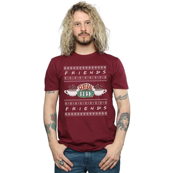 Friends Mens Fair Isle Central Perk T-Shirt