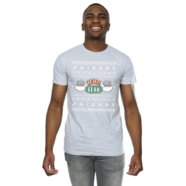 Friends Mens Fair Isle Central Perk T-Shirt