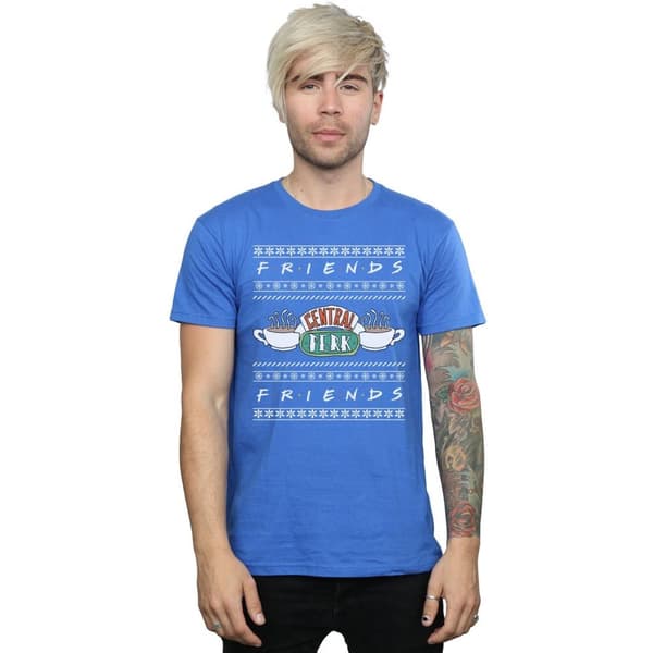 Friends Mens Fair Isle Central Perk T-Shirt