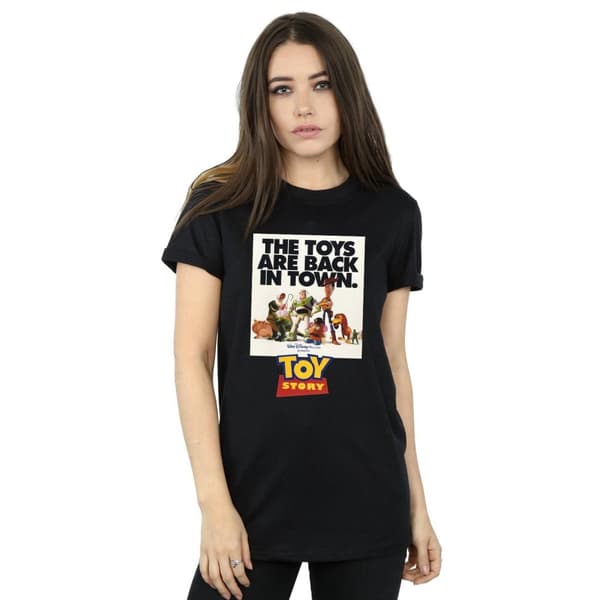 Disney Womens/Ladies Toy Story Movie Poster Cotton Boyfriend T-Shirt