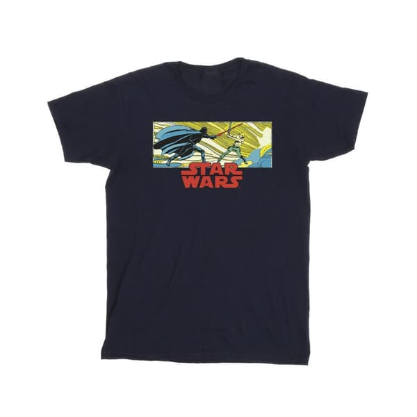 Star Wars T-shirt med Luke och Vader i seriestripp för pojkar