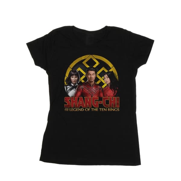 Marvel Womens/Ladies Shang-Chi And The Legend Of The Ten Rings Group Logo Emblem Cotton T-Shirt