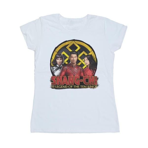 Marvel Womens/Ladies Shang-Chi And The Legend Of The Ten Rings Group Logo Emblem Cotton T-Shirt