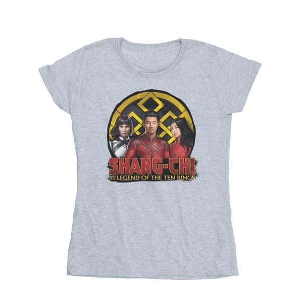 Marvel Womens/Ladies Shang-Chi And The Legend Of The Ten Rings Group Logo Emblem Cotton T-Shirt