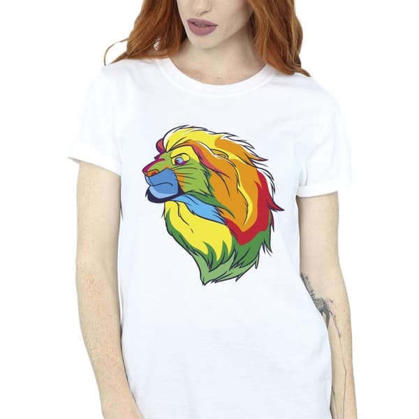 Disney Dam/Tjej Lejonkungen Colours Boyfriend T-shirt i bomull