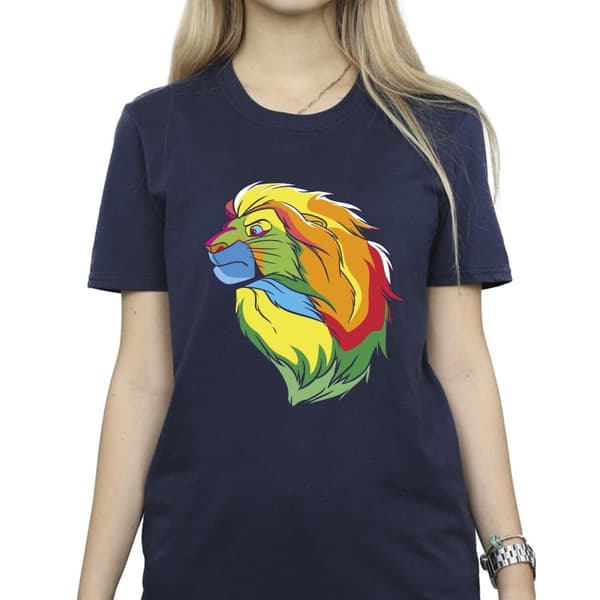 Disney Dam/Tjej Lejonkungen Colours Boyfriend T-shirt i bomull