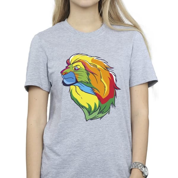 Disney Dam/Tjej Lejonkungen Colours Boyfriend T-shirt i bomull