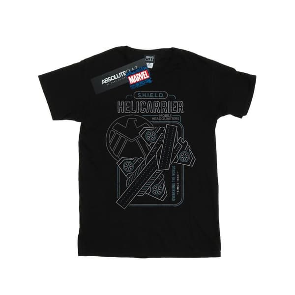 Marvel Girls S.H.I.E.L.D. Helicarrier Mobile HQ Cotton T-Shirt