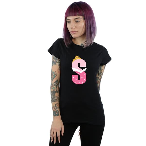 Disney Dam/Tjej Alphabet S Is For Sleeping Beauty Bomulls-T-shirt