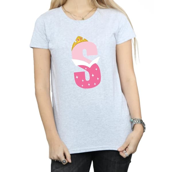 Disney Dam/Tjej Alphabet S Is For Sleeping Beauty Bomulls-T-shirt