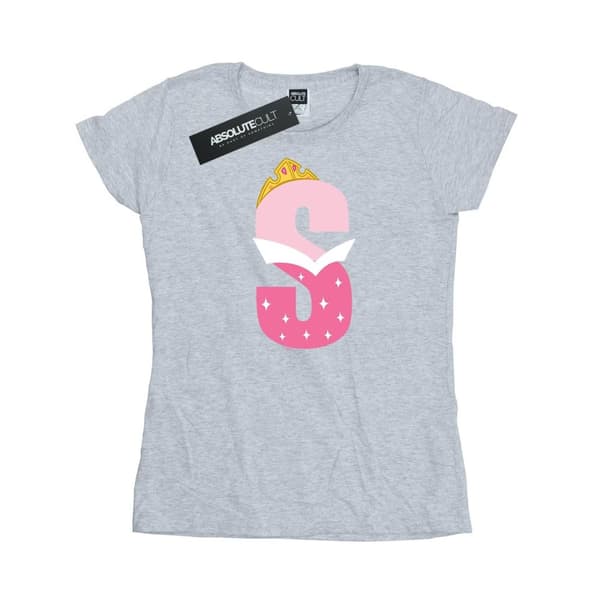 Disney Dam/Tjej Alphabet S Is For Sleeping Beauty Bomulls-T-shirt