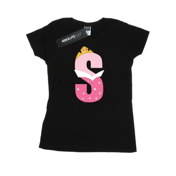 Disney Dam/Tjej Alphabet S Is For Sleeping Beauty Bomulls-T-shirt