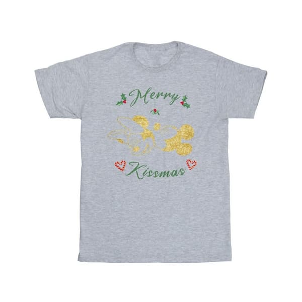 Disney T-shirt i bomull för flickor - Musse Pigg Merry Kissmas