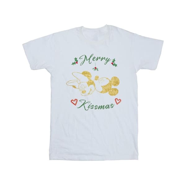 Disney T-shirt i bomull för flickor - Musse Pigg Merry Kissmas
