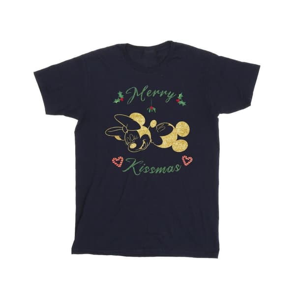 Disney T-shirt i bomull för flickor - Musse Pigg Merry Kissmas