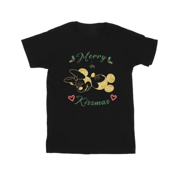 Disney T-shirt i bomull för flickor - Musse Pigg Merry Kissmas