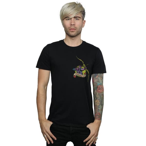 Marvel Mens Hawkeye Tattoo Breast Print T-Shirt