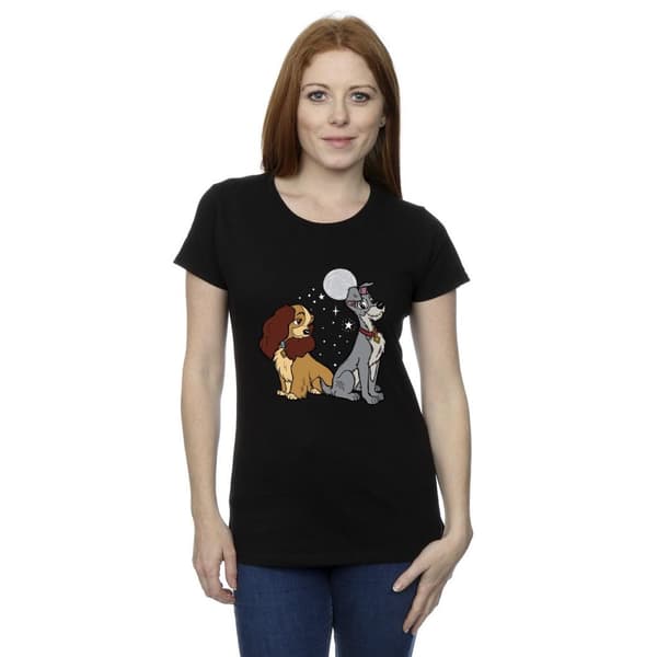 Disney Dam/dam Lady And The Tramp Moon - T-shirt i bomull