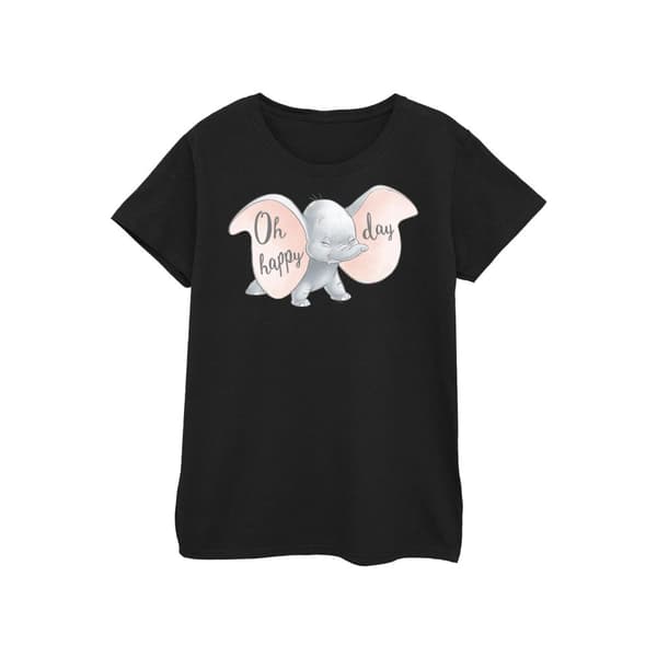 Disney Womens/Ladies Dumbo Happy Day Cotton T-Shirt