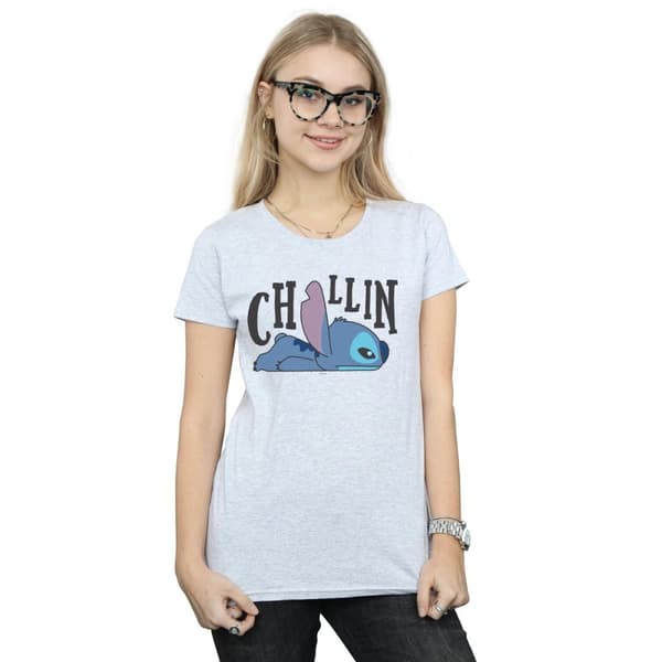 Disney Dam/Lady Lilo And Stitch Chillin - T-shirt i bomull