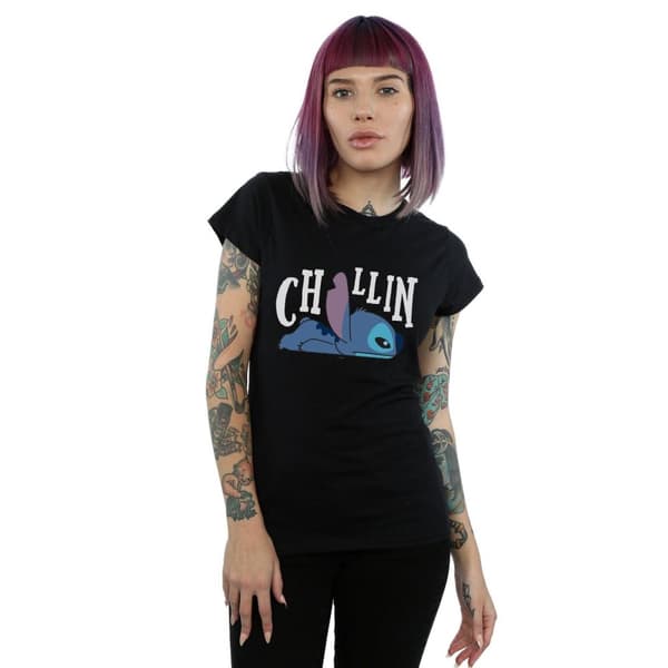 Disney Dam/Lady Lilo And Stitch Chillin - T-shirt i bomull