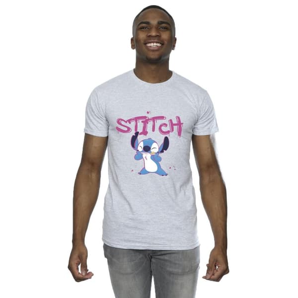 Disney Mens Lilo And Stitch Graffiti T-Shirt