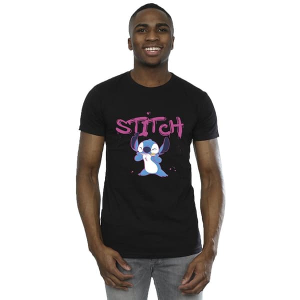 Disney Mens Lilo And Stitch Graffiti T-Shirt