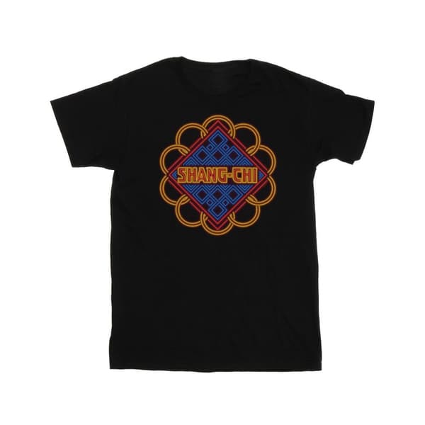 Marvel Boys Shang-Chi And The Legend Of The Ten Rings Neon Ring Logo T-Shirt