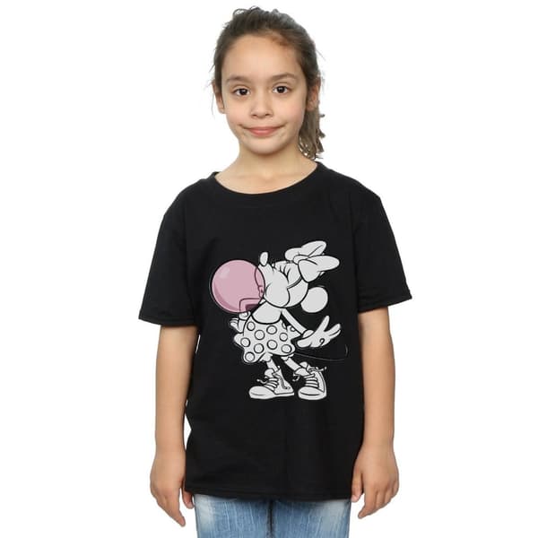 Disney Minnie Mouse Gum Bubble T-shirt i bomull för flickor