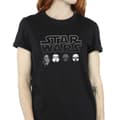 Pikkukuva 3 / 4: Star Wars Womens/Ladies Character Heads Cotton Boyfriend T-Shirt