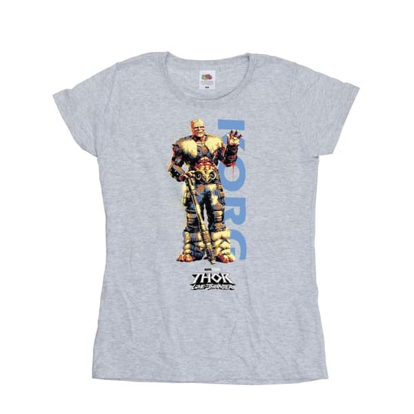 Marvel Womens/Ladies Thor Love And Thunder Korg Wave Cotton T-Shirt