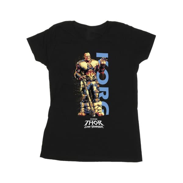 Marvel Womens/Ladies Thor Love And Thunder Korg Wave Cotton T-Shirt
