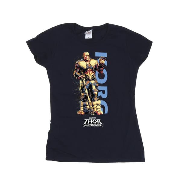 Marvel Womens/Ladies Thor Love And Thunder Korg Wave Cotton T-Shirt