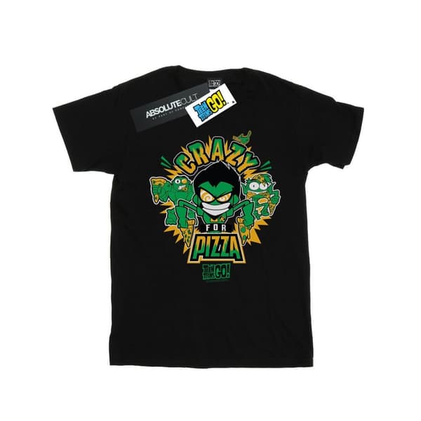 DC Comics T-shirt för pojkar Teen Titans Go Crazy For Pizza