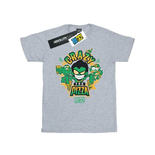 DC Comics T-shirt för pojkar Teen Titans Go Crazy For Pizza
